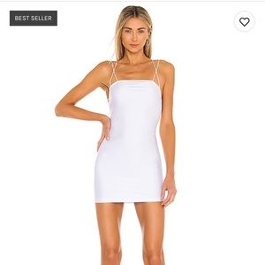 Kiki strappy mini dress white